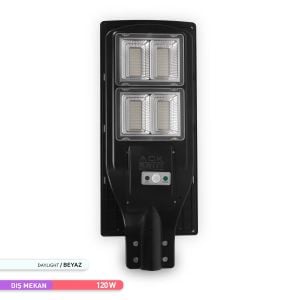 ACK 6500K 120W Solar Led Sokak Armatürü AT42-09131