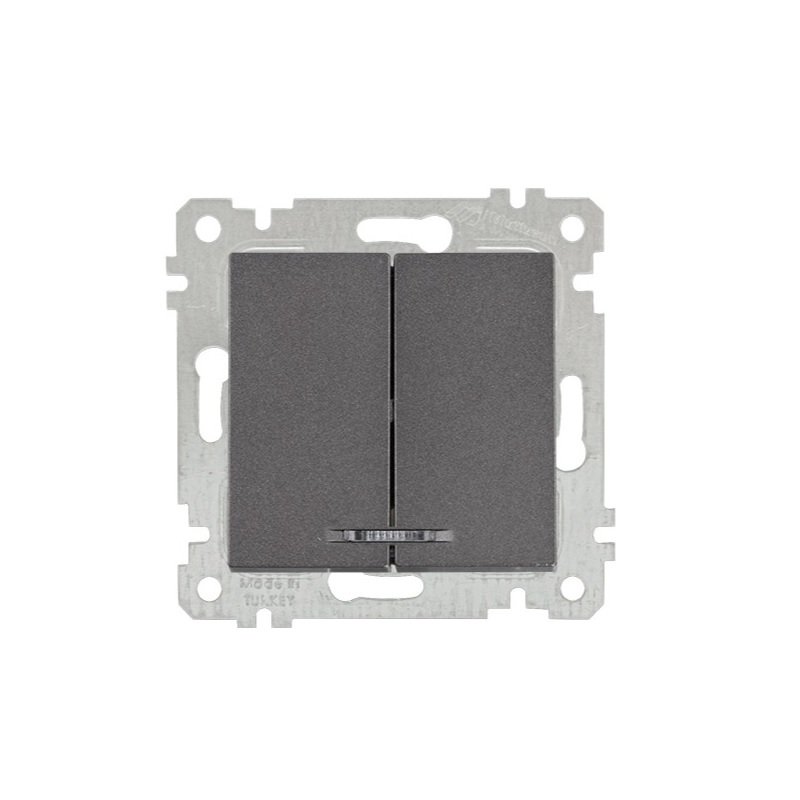 Mutlusan Işıklı Komütatör Rita Metalik Füme- 2200 426 0295