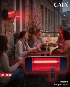 Cata Plazma Dış Mekan Isıtıcı 3 Kadem Isı Ayarlı CT-6060