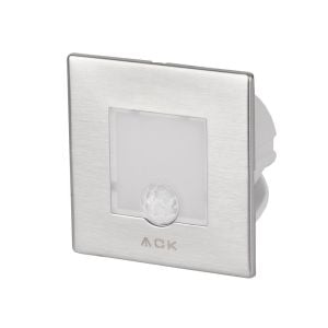 ACK Sensörlü LED 0,84W 6500K 7,75 cm x 7,75 cm x 5,3 Merdiven-Duvar Armatürü AH07-00834