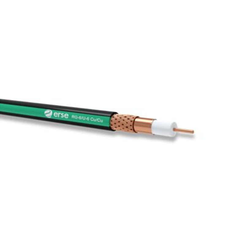 Erse Anten Kablosu Coaxial RG 6/U-6 Cu/Cu Class B Eca PVC