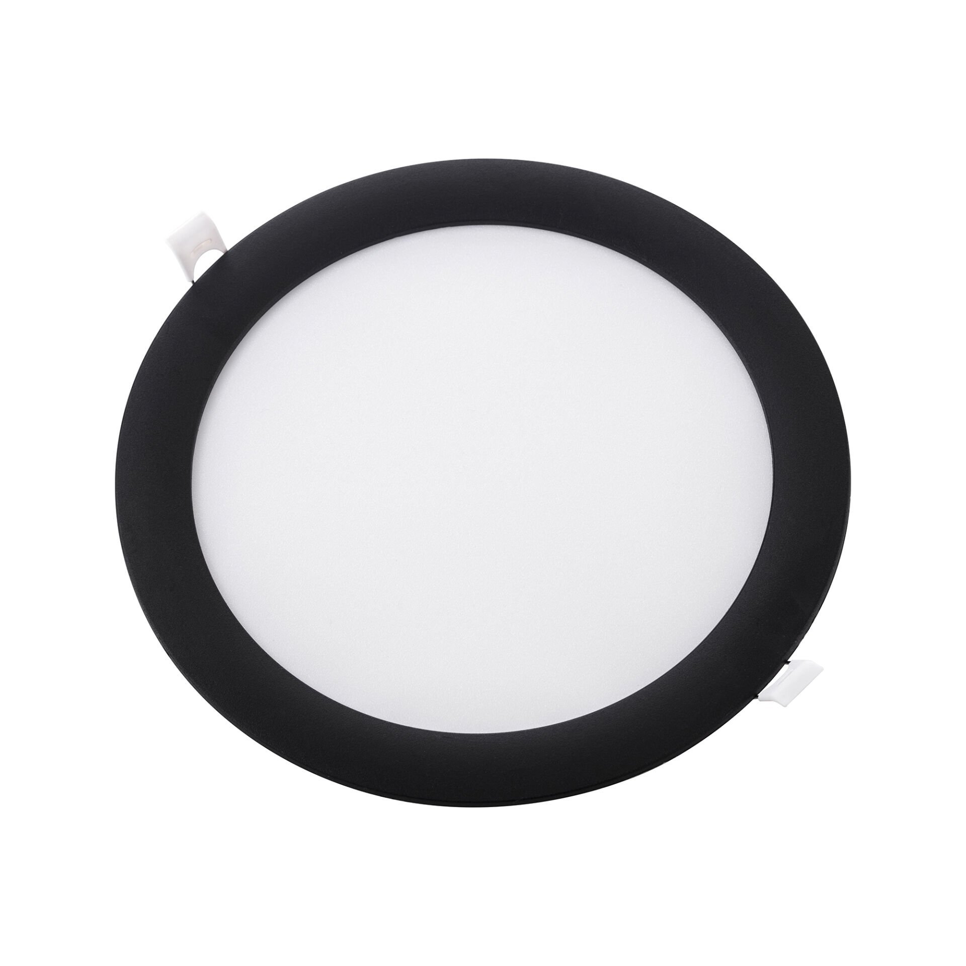 ZMR 18W Siyah Kasa Yuvarlak Slim Led Panel Aluminyum Soğutuculu ZMR-206/S.