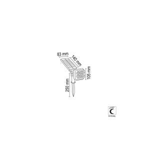 Forlife 22W  6500K-3200K Solar Bahçe Çİm Armatürü FL-3124