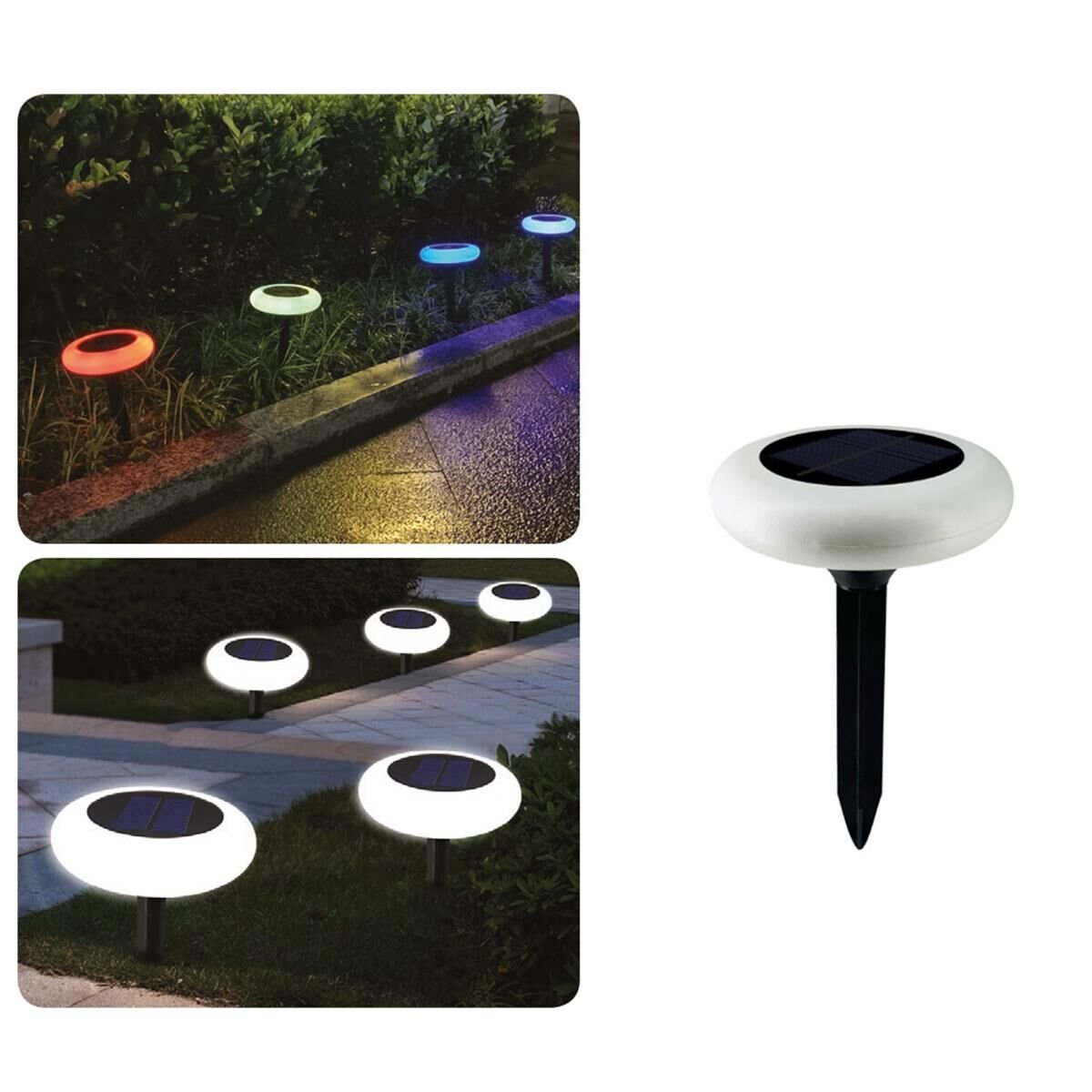 Forlife 5W  6500K-3200K-RGB- Solar Bahçe Çİm Armatürü - FL-3253