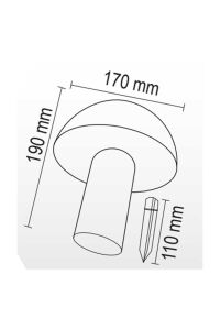 Forlife 20W Solar Dekoratif Mantar Armatür FL-3267