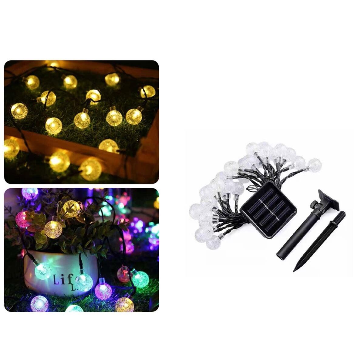 Forlife  3200K-RGB- 20W Solar 5 Metre 7 Mod Işık Zinciri FL-3201