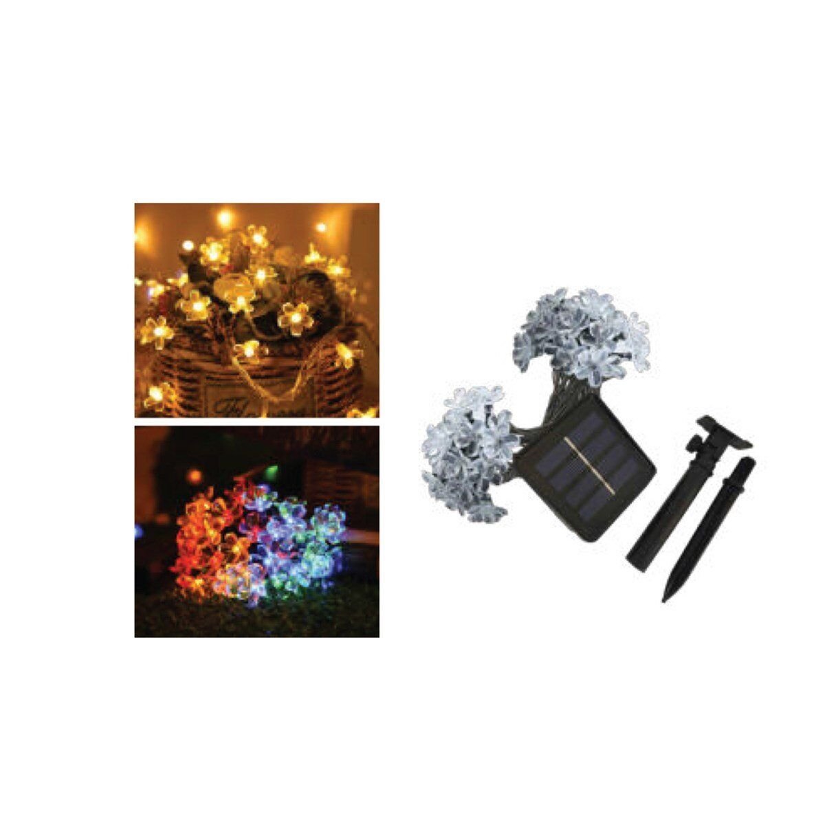 Forlife 3200K-RGB- 20W Solar 5 Metre 7 Mod Işık Zinciri FL-3258