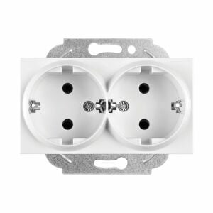 Viko Karre İkili Topraklı Priz- Beyaz (Çerçeve Hariç) - Beyaz 90967056