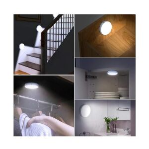 Forlife Beyaz Yuvarlak Şarjlı Aplik FL-8103