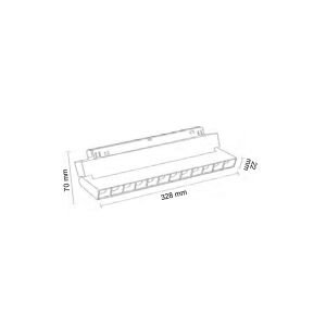 Forlife Beyaz Kompakt Lensli Hareketli Magnet Armatür FL-6623W
