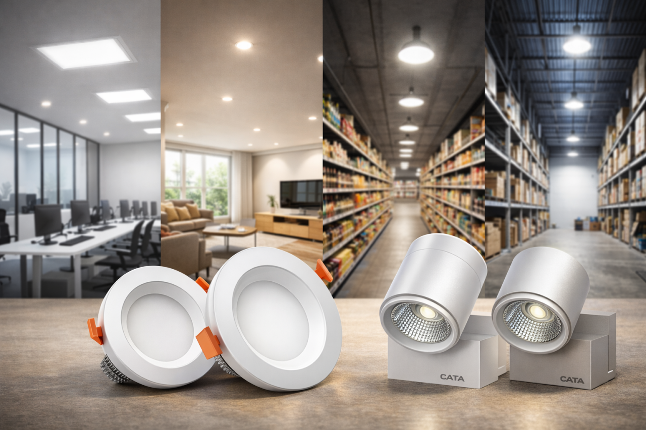 Cata LED Aydınlatma Ürünleri Hangi Mekanlarda Daha Verimli Kullanılır