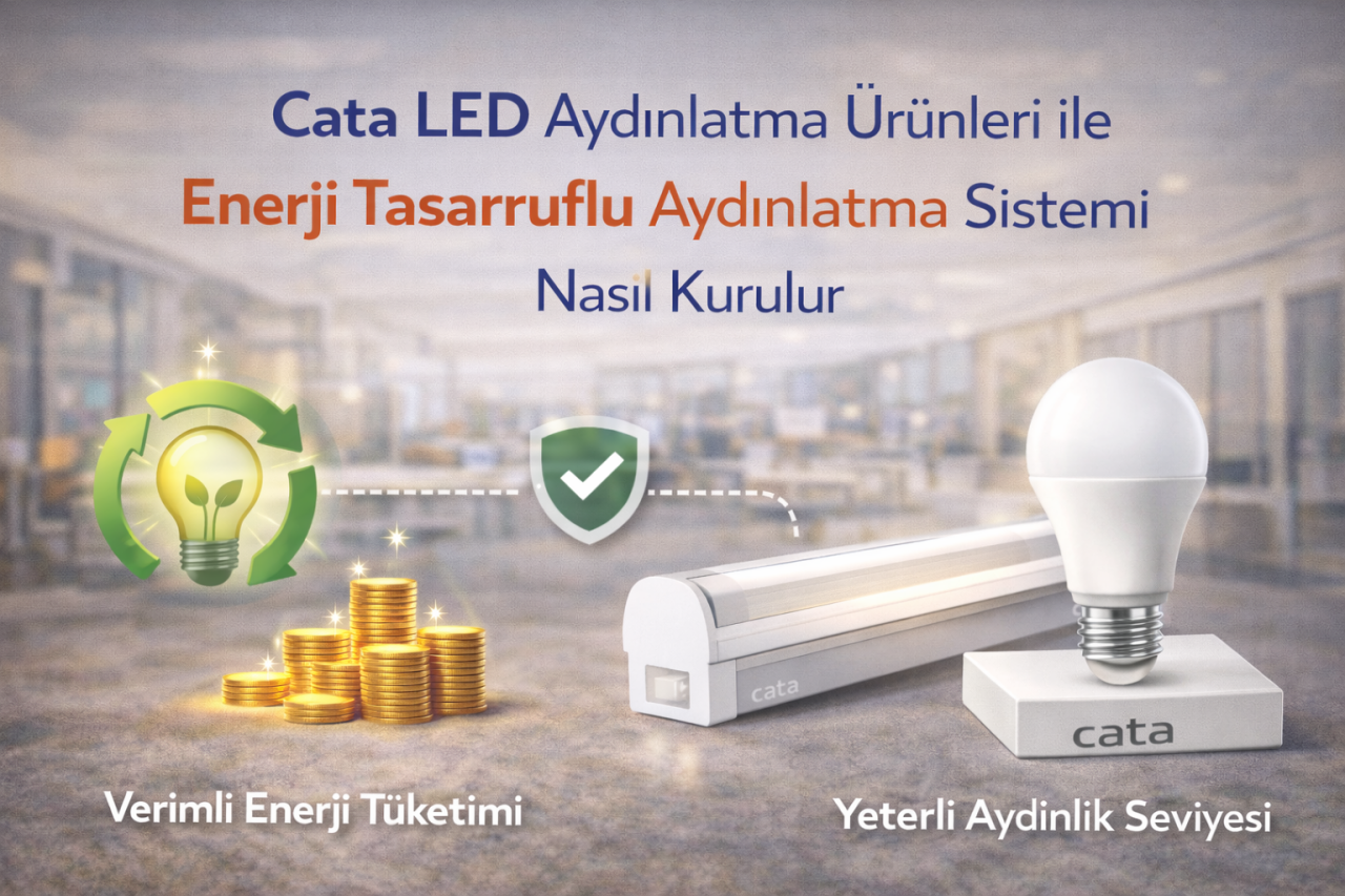 Cata LED Aydınlatma Ürünleri ile Enerji Tasarruflu Aydınlatma Sistemi Nasıl Kurulur