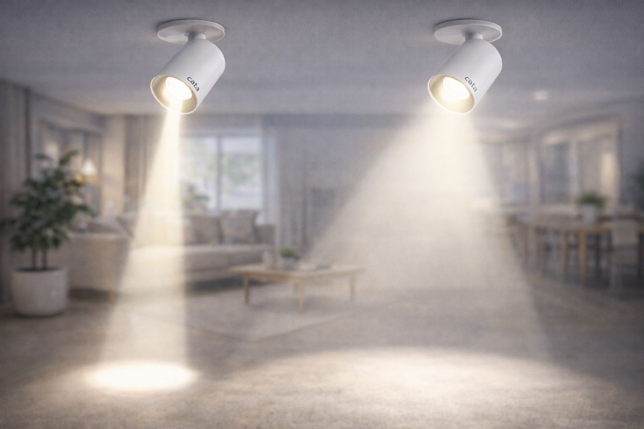 Cata LED Aydınlatma Ürünlerinde Işık Açısı Seçimi Mekân Aydınlatmasını Nasıl Etkiler