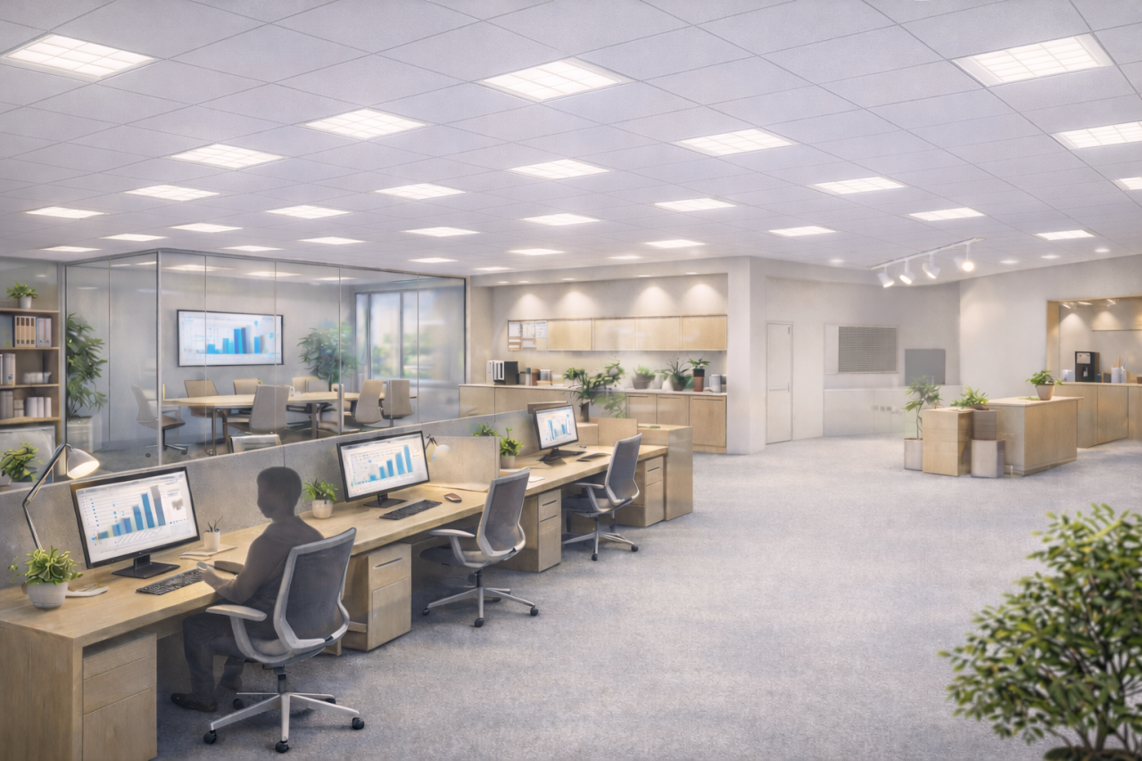 LED Aydınlatma Sistemleri ile Ofis ve Ticari Alanlarda Verimli Işık Planı Nasıl Kurulur