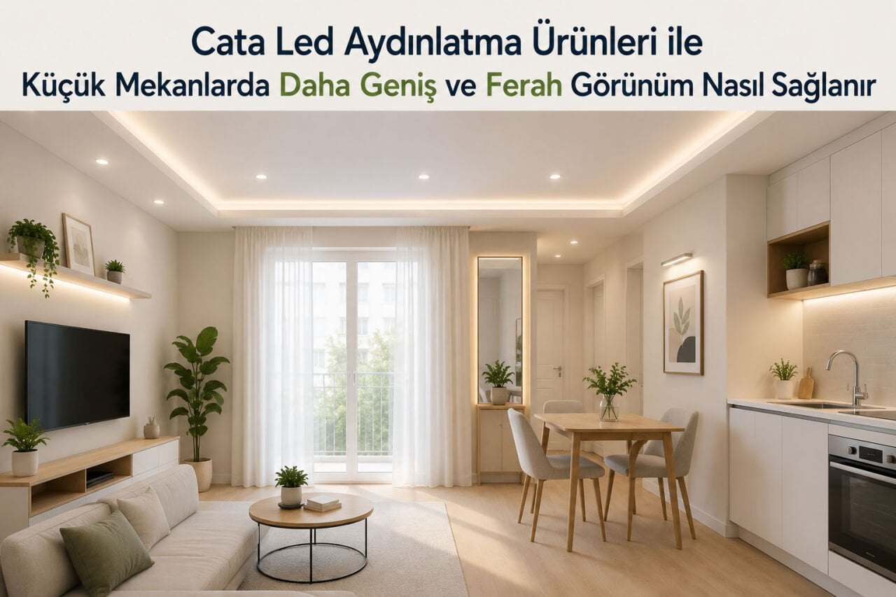Cata Led Aydınlatma Ürünleri ile Küçük Mekanlarda Daha Geniş ve Ferah Görünüm Nasıl Sağlanır