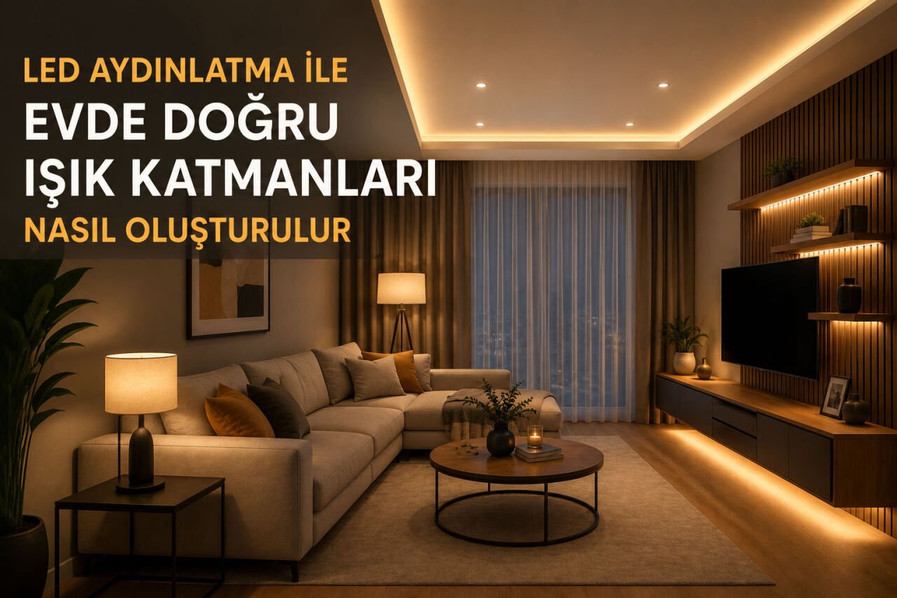 LED Aydınlatma ile Evde Doğru Işık Katmanları Nasıl Oluşturulur