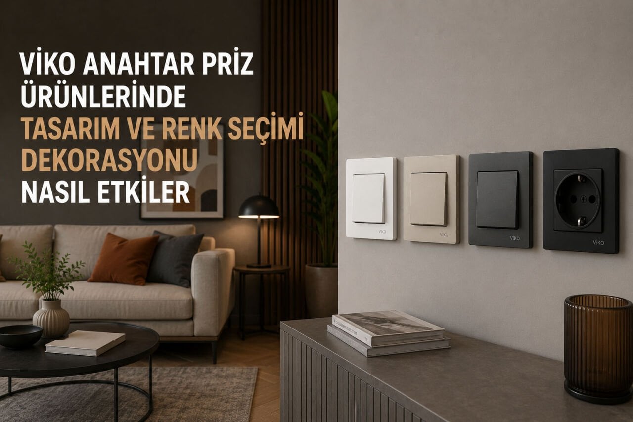 Viko Anahtar Priz Ürünlerinde Tasarım ve Renk Seçimi Dekorasyonu Nasıl Etkiler