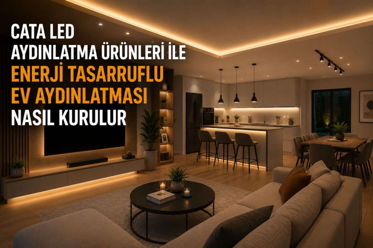 Cata Led Aydınlatma Ürünleri ile Enerji Tasarruflu Ev Aydınlatması Nasıl Kurulur