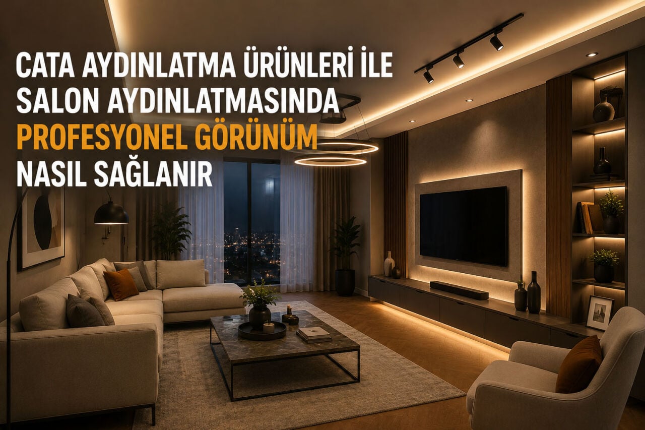 Cata Aydınlatma Ürünleri ile Salon Aydınlatmasında Profesyonel Görünüm Nasıl Sağlanır