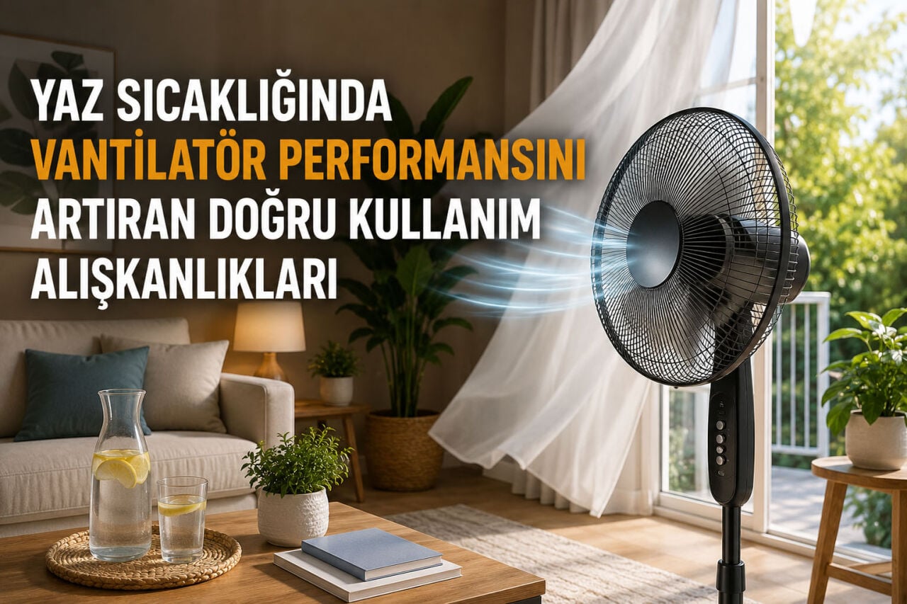 Yaz Sıcağında Vantilatör Performansını Artıran Doğru Kullanım Alışkanlıkları