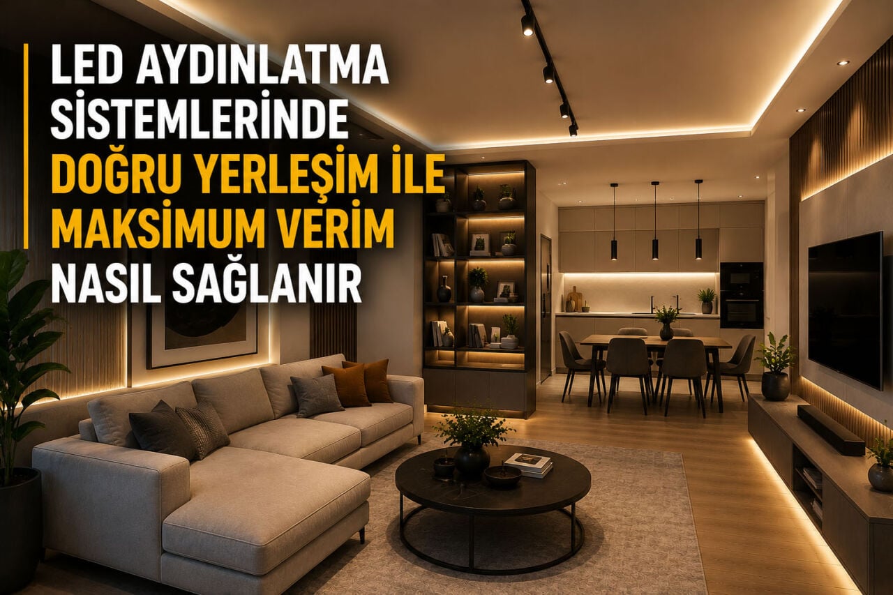 LED Aydınlatma Sistemlerinde Doğru Yerleşim ile Maksimum Verim Nasıl Sağlanır