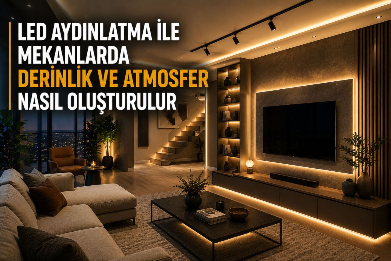 LED Aydınlatma ile Mekanlarda Derinlik ve Atmosfer Nasıl Oluşturulur