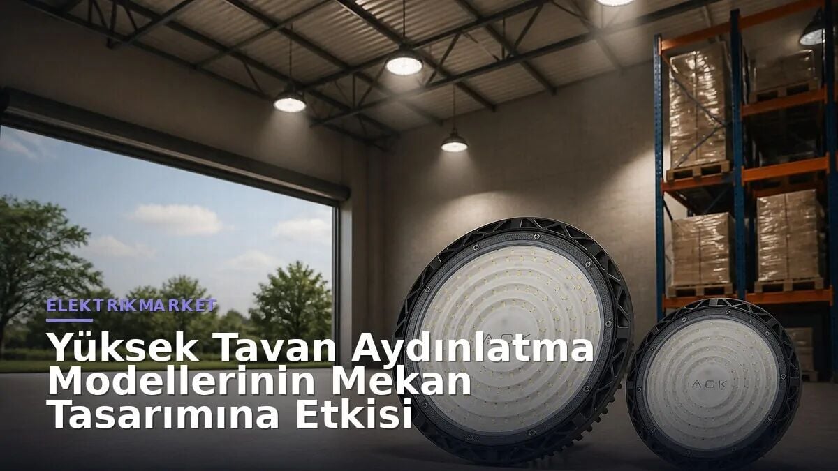 Yüksek Tavan Aydınlatma Modellerinin Mekan Tasarımına Etkisi