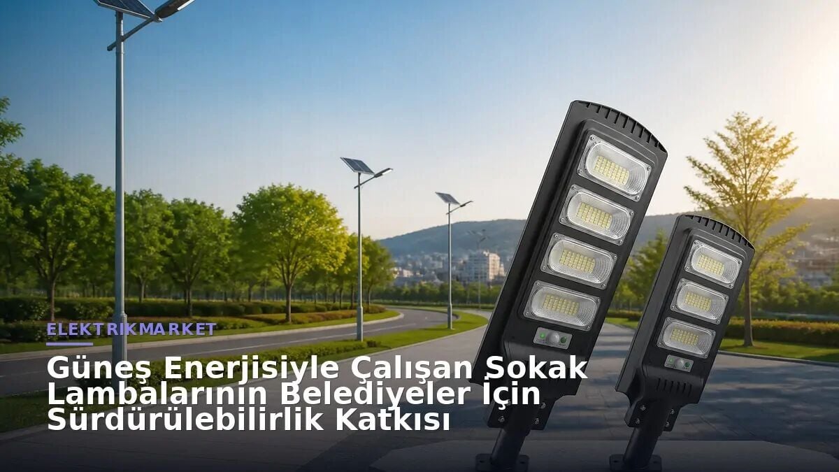 Güneş Enerjisiyle Çalışan Sokak Lambalarının Belediyeler İçin Sürdürülebilirlik Katkısı