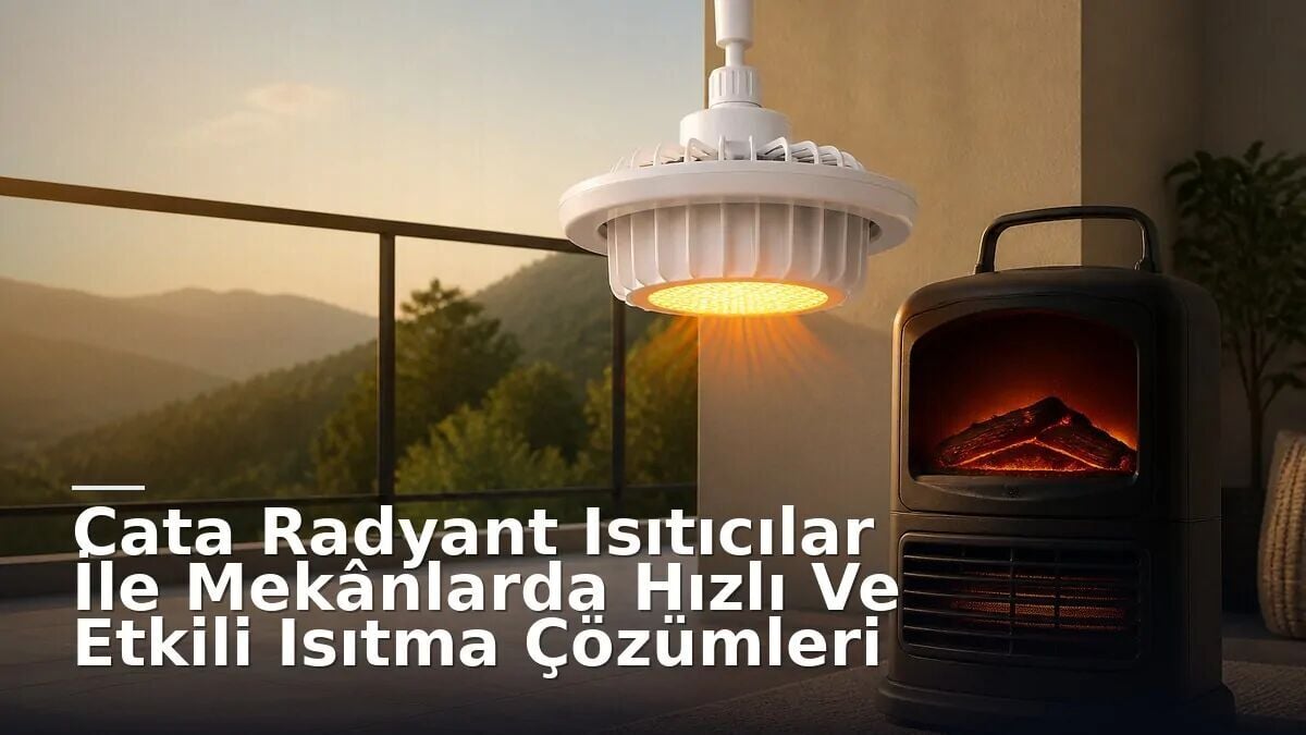 Cata Radyant Isıtıcılar İle Mekânlarda Hızlı Ve Etkili Isıtma Çözümleri