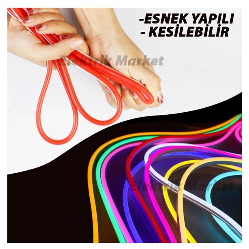 Esnek ve Bükülebilir Özelliğe Sahip Olan Neon Şerit Led Çeşitleri Hangileri