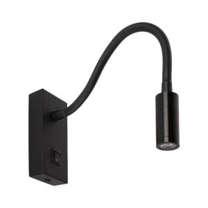 ACK 3W 3000K Gün Işığı LED Spiralli Aplik Siyah AH09-00301