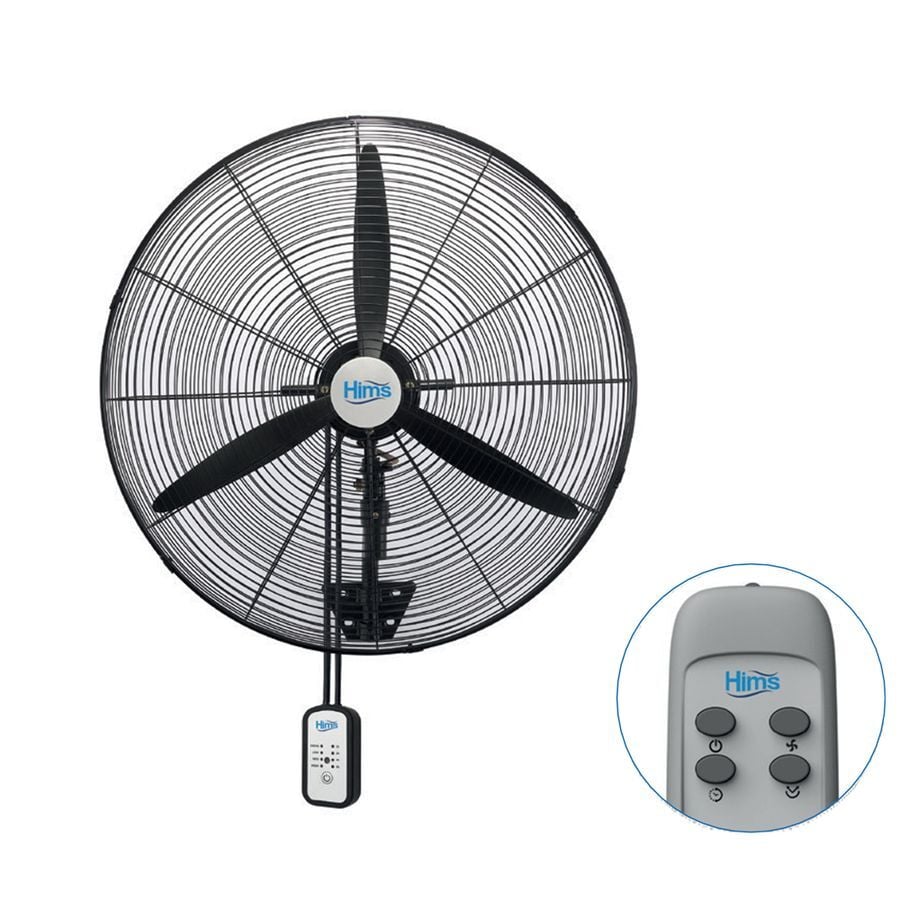 Hims 75cm (30inç) Sanayi Tipi Duvar Tipi Kumandalı Vantilatör 210w HEF-DK750