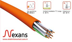 Nexans Cat6 Halogen Free LSZH  Data Kablosu 23 AWG %100 Bakır