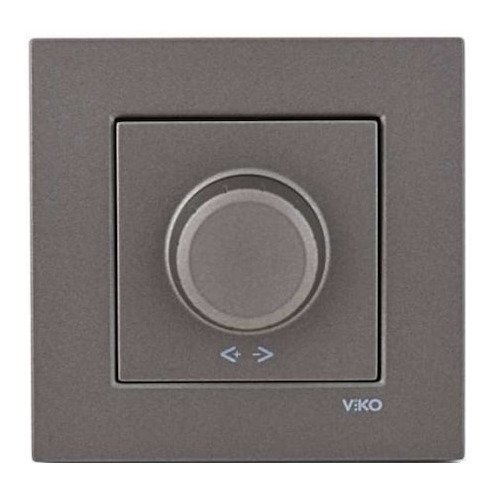 Viko Artline Novella Rotatif 1-10V Dimmer (Çerçeve Hariç) Antrasit
