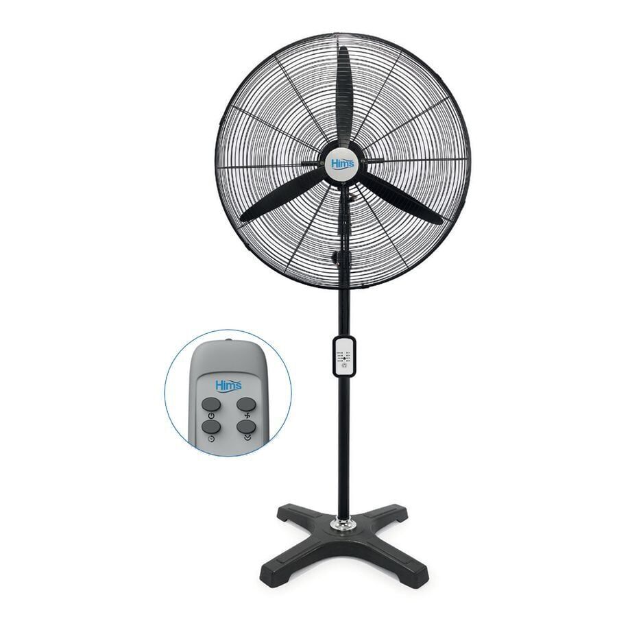 Hims 65cm (26inç) Sanayi Tipi Ayaklı Tip Kumandalı Vantilatör 190w HEF-AK650