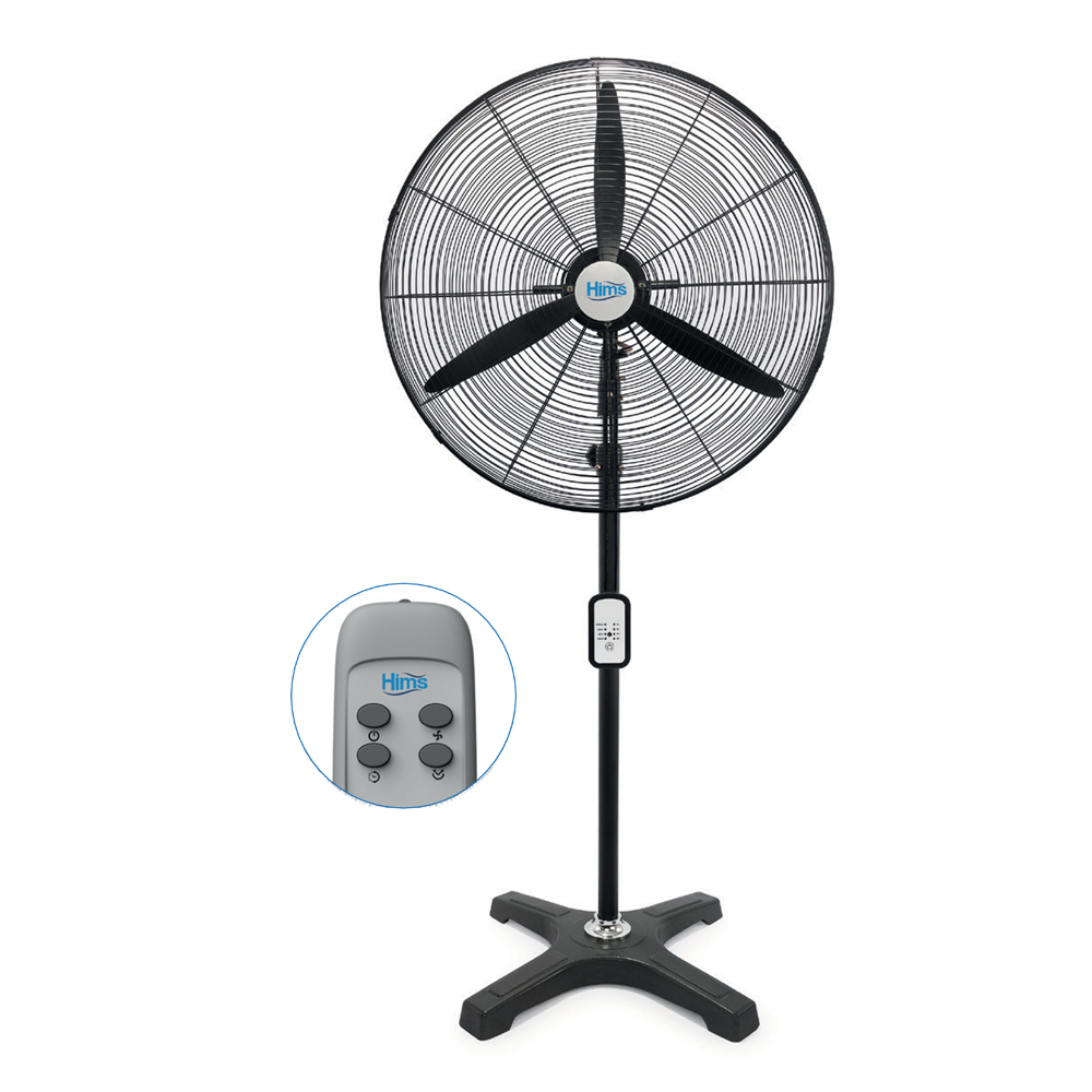 Hims 75cm Sanayi Tipi Ayaklı Tip Kumandalı Vantilatör 210w HEF-AK750