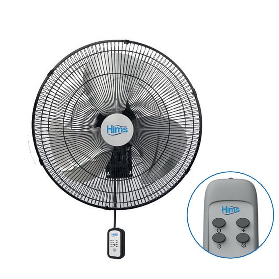 Hims 50cm (20inç) Sanayi Tipi Duvar Tip Kumandalı Vantilatör 130w HEF-DK500