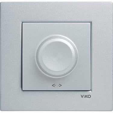 Viko Artline Novella Rotatif 1-10V Dimmer (Çerçeve Hariç) Gümüş