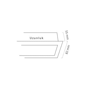 Goya 39w 90cm Sıva Altı Led Linear Armatür GY 8023-90