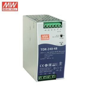 MEANWELL- 48Vdc 5.0Amp DIN Rail Trifaze TDR-240-48  Ray Montaj
