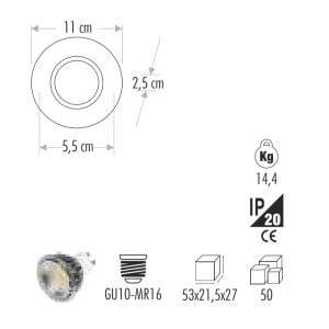 Cata Mercan Cam Spot Led Efektli CT-6637