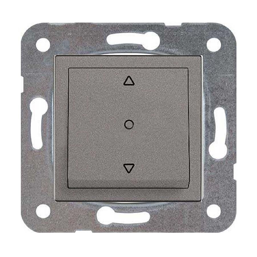 Viko Artline Novella Tek Düğmeli Jaluzi Kumanda Anahtarı (Çerçeve Hariç) Antrasit