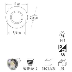 Cata İpek Cam Spot Led Efektli CT-6639 (Ampül ve Duy Hariç)