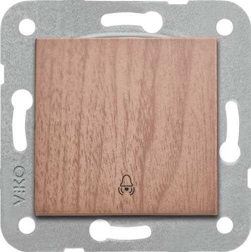 Viko Artline Novella Tek Düğmeli Jaluzi Kumanda Anahtarı (Çerçeve Hariç) Ceviz