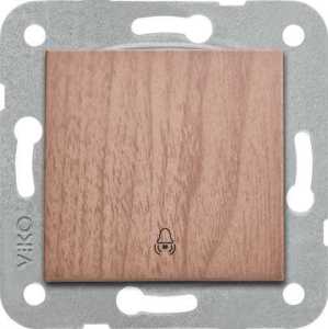 Viko Artline Novella Tek Düğmeli Jaluzi Kumanda Anahtarı (Çerçeve Hariç) Ceviz