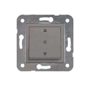 Viko Artline Novella Tek Düğmeli Jaluzi Kumanda Anahtarı (Çerçeve Hariç) Füme