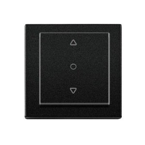 Viko Artline Novella Tek Düğmeli Jaluzi Kumanda Anahtarı (Çerçeve Hariç) Siyah