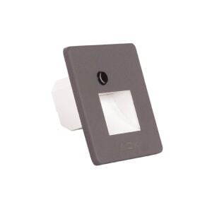 ACK Sensörlü Merdiven Armatürü CCT Gri Yuvarlak Kare Çerçeve AH07-01693