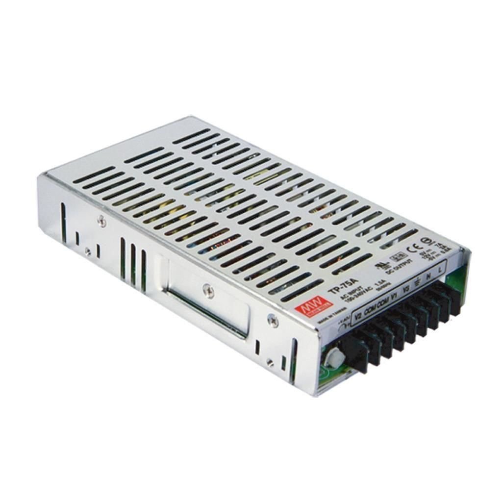 MEANWELL- 75W Üç Çıkış Kapalı Power Supply TP-75B  Güç Kaynağı