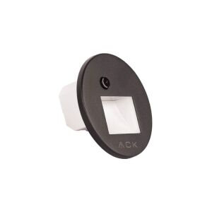 ACK Sensörlü Merdiven Armatürü CCT Siyah Kare Kare Çerçeve AH07-02691